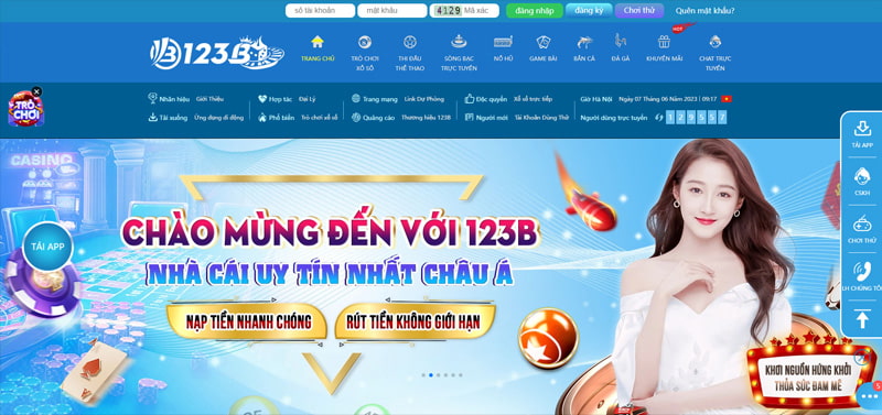 Nhà cái 123B luôn cải thiện chất lượng sản phẩm để phục vụ người chơi